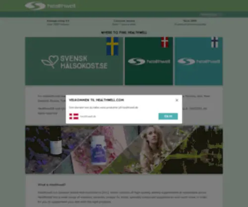 Healthwell.com(Products for a Healthy Lifestyle) Screenshot