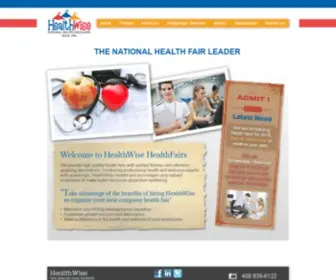 Healthwisehealthfairs.com(Healthwisehealthfairs) Screenshot