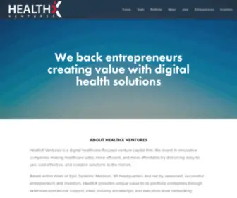 HealthXventures.com(HealthX Ventures) Screenshot