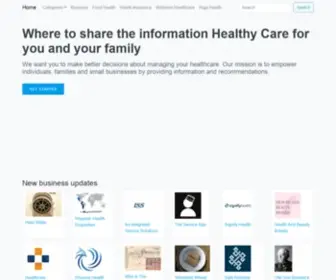 Healthy-Care.net(Natural health for you and your family. Health care) Screenshot