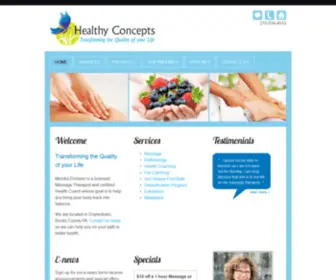 Healthy-Concepts.net(Health Coach) Screenshot