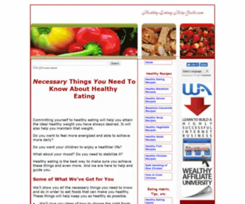 Healthy-Eating-Help-Guide.com(Healthy eating) Screenshot