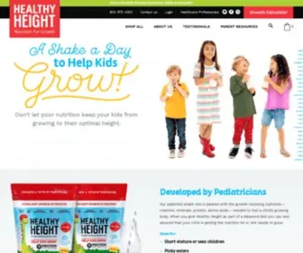 Healthy-Height.com(Children's Nutritional Shake to Help Kids Grow) Screenshot