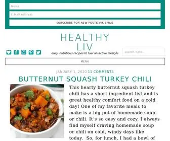 Healthy-Liv.com(Easy, Healthy Recipes for An Active Lifestyle) Screenshot