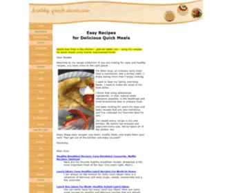 Healthy-Quick-Meals.com(Quick Meals...Fast) Screenshot