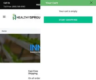 Healthy-Sprout.com(The Next Generation of Hydroponic Grow Systems) Screenshot