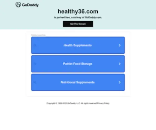 Healthy36.com(Healthy 36) Screenshot