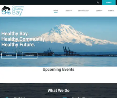 Healthybay.org(Communities for a Healthy Bay) Screenshot