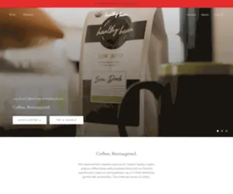 Healthybeancoffee.com(A well rounded coffee) Screenshot