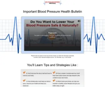 Healthybloodpressureprotocol.com(BPS) Screenshot