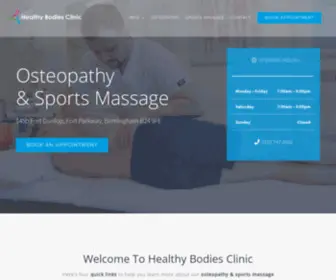 Healthybodiesclinic.co.uk(Healthy Bodies Clinic) Screenshot