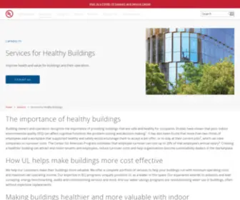 Healthybuildings.com(Services for Healthy Buildings) Screenshot
