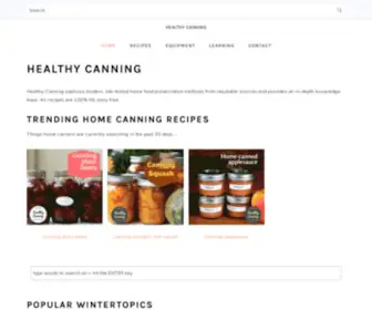 Healthycanning.com(Healthy Canning) Screenshot