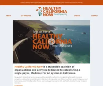 Healthyca.org(Healthy California Now) Screenshot