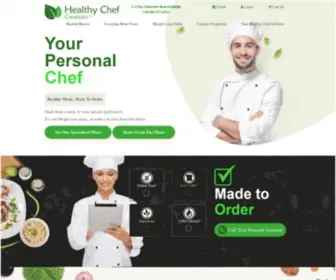 Healthychefcreations.com(Healthy Food Delivery Program) Screenshot
