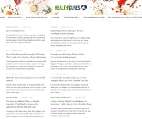 Healthycures.org(Healthy Cures) Screenshot