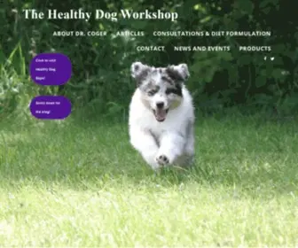 Healthydogworkshop.com(The Healthy Dog Workshop) Screenshot