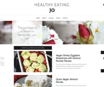 Healthyeatingjo.com(Vegan Recipes) Screenshot