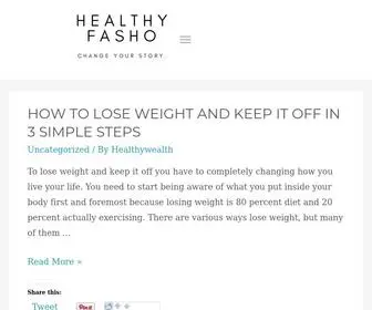 Healthyfasho.com(Healthy Fasho) Screenshot