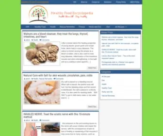 Healthyfoodencyclopedia.com(Healthy Food Encyclopedia) Screenshot