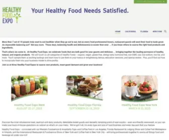 Healthyfoodexpos.com(Healthy Food Expos) Screenshot