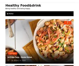 Healthyfoodrink.com(Being healthy and being happy) Screenshot