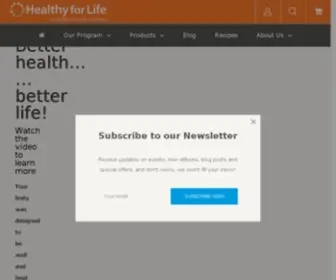 Healthyforlifeusa.com(Healthy for Life) Screenshot