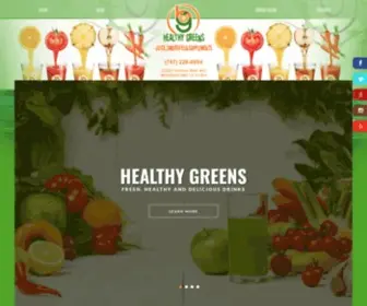 Healthygreenorganics.com(Healthy Greens Woodland Hills) Screenshot