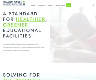 Healthygreenschools.org(Healthy Green Schools & Colleges Healthy Green Schools & Colleges) Screenshot