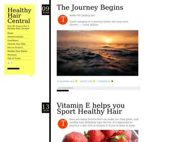 Healthyhaircentral.com(Healthy hair central) Screenshot