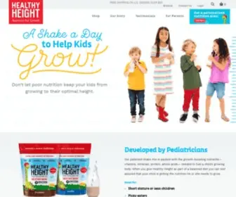 Healthyheights.com(Children's Nutritional Shake to Help Kids Grow) Screenshot
