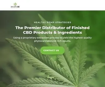 Healthyhempstrategies.com(Wholesale CBD Manufacturer) Screenshot