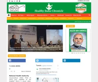 Healthyindiachronicle.in(Healthy India chronicle) Screenshot