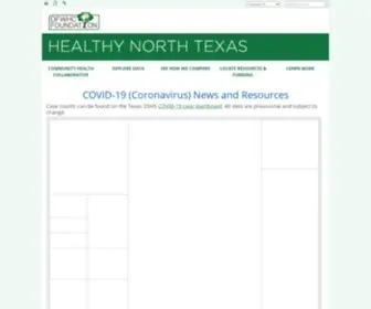 Healthyintexas.net(Healthy North Texas) Screenshot