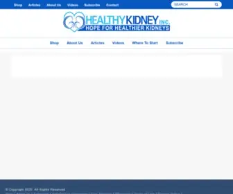 Healthykidneyinc.com(Information For Healthier Kidneys) Screenshot