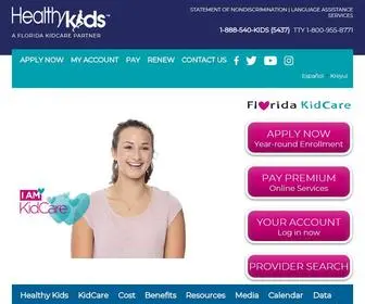 Healthykids.org(Florida Healthy Kids) Screenshot