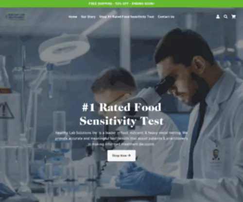 Healthylabsolutionsusa.com(Healthy Lab Solutions) Screenshot