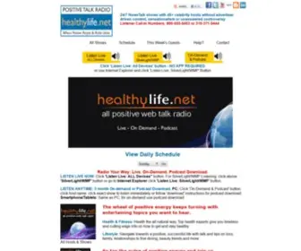 Healthylife.net(All Positive Talk Radio Home) Screenshot
