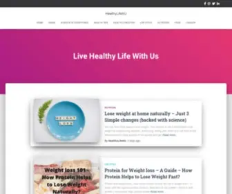 Healthylifenu.com(Live Healthy Life With Us) Screenshot