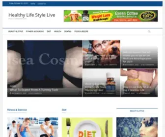 Healthylifestylelive.com(Health Information) Screenshot