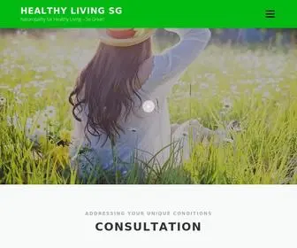 Healthylivingsg.com(Naturopathy for Healthy Living) Screenshot