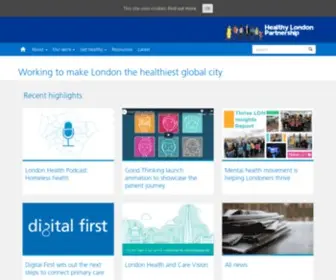 Healthylondon.org(Transformation Partners in Health and Care) Screenshot
