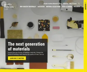 Healthymaterialslab.org(Healthy Materials Lab) Screenshot