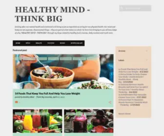 Healthymindthinkbig.com(HEALTHY MIND) Screenshot