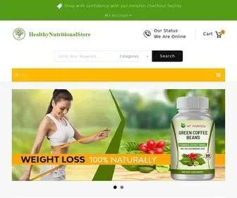 Healthynutritionalstore.com(Home) Screenshot