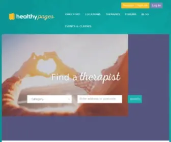 Healthypages.co.uk(Find Therapists near you on Healthypages) Screenshot