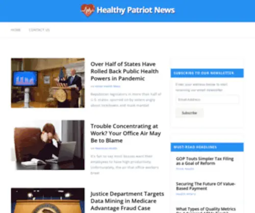 Healthypatriotnews.com(Healthy Patriot News) Screenshot