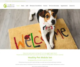 Healthypetmobilevet.com.au(A full veterinary consultation service at your home) Screenshot