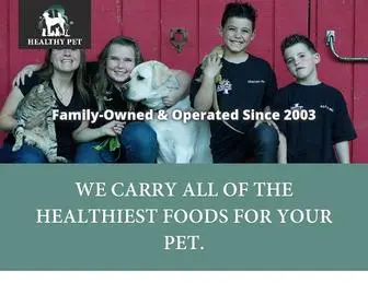 HealthypetStores.com(Healthy Pet) Screenshot