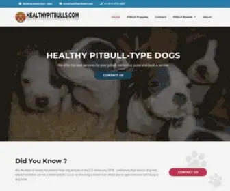 Healthypitbulls.com(Healthy Pitbulls) Screenshot